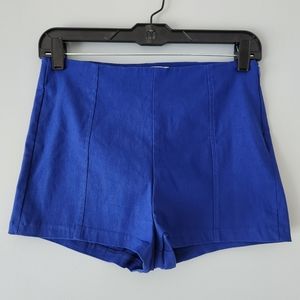 Blue High Waisted Shorts | Charlotte Russe | Size M